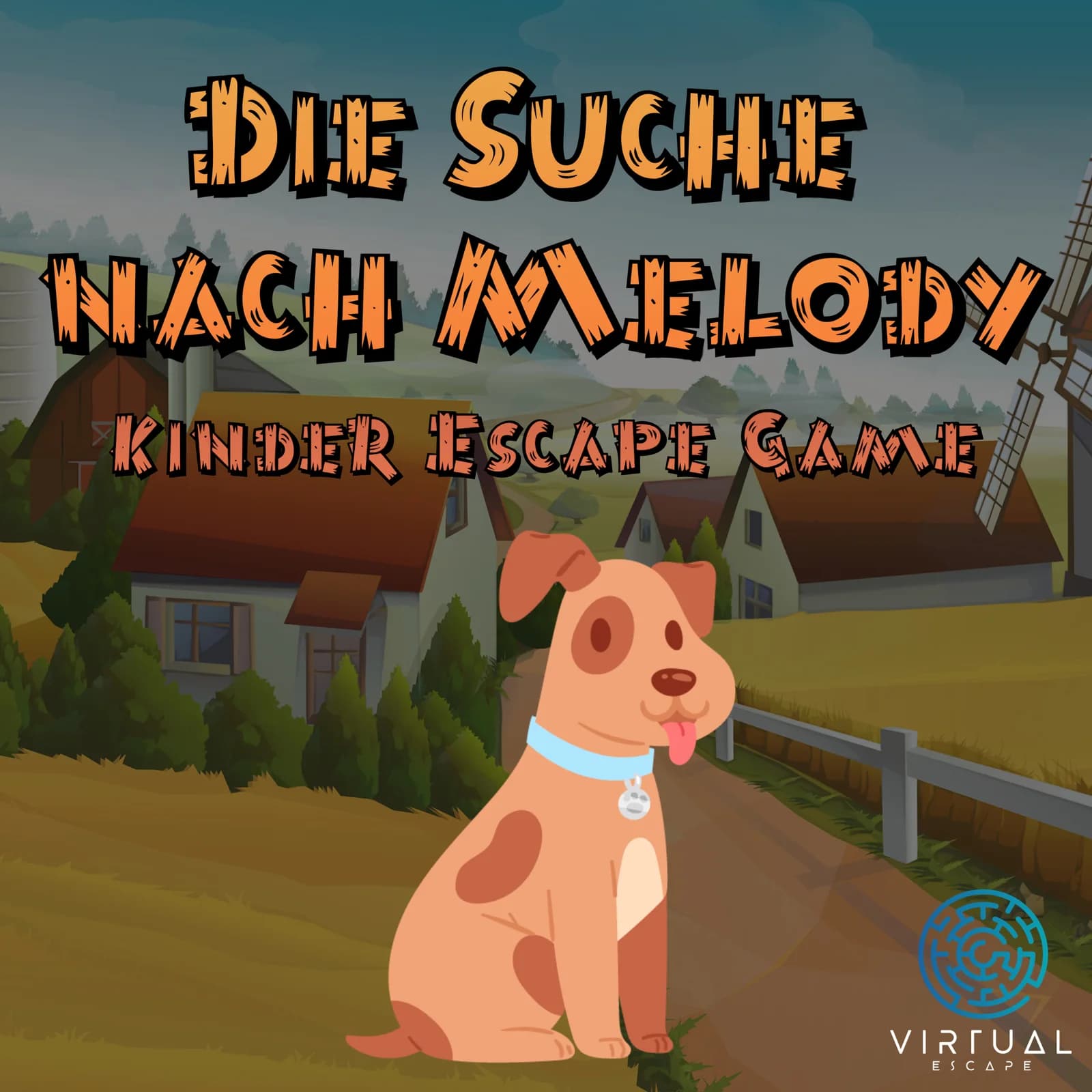 Zeichentrickhund aus dem Kinderspiel Die Suche nach Melody